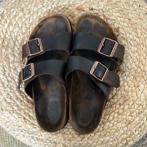 Pre-loved women’s  brown leather Birkenstocks